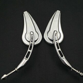 XHT(BC)- Motorcycle Chrome Raindrop Side Mirrors For Harley Davidson 1982-later all models (except VRSCF,2014-later FLHTKSE,FLHRSE6, FLHR and FLHRC models and XL1200X mounted below the handlebars)