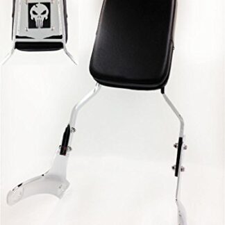 XHT(BC)- Motorcycle Chrome Skull Backrest Sissy Bar For 1997-2003 Shadow ACE 750 VT750/ 1997-2003 Shadow ACE 400 VT400