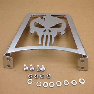 XHT(BC)- Motorcycle Chrome Skull Sissy Bar Luggage Rack For Harley Davidson Sportster Xl883C XL883R Xl1200R XL1200C XL1200S Xlh883 Xlh1200 883 1200