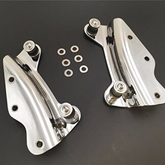 XHT(BC)- Motorcycle Chrome Steel Rear Fender Rack Plated Luggage Shelf Four Point 4-point Docking Hardware Kit For Harley Davidson Fits '09-'13 FLHR, FLHRC, FLHT, FLHX, FLTR