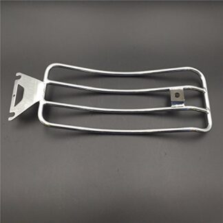 XHT(BC)- Motorcycle Chrome Steel Rear Shelf Fender Rack Plated Luggage Shelf 14"x6" For Harley Davidson FLHR Road King FLHRC FLHRS FLHT Electra Glide FLHX Street Glide FLTR Road Glide