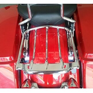 XHT(BC)- Motorcycle Chrome Two-UP Air Wing Luggage Rack Mounting For Harley Davidson Touring '09-'16 Street Glide FLHX Road King FLHR Electra Glide FLHT Road Glide FLTR