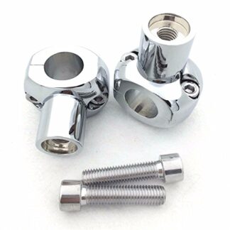 XHT(BC)- Motorcycle Chromed 1" (25mm) Handlebar Risers Fit 1" handlebars on Suzuki Yamaha Kawasaki Ducati Harley-Davidson Cruisers with detachable bar mounts V-star Road Star Shadow Vulcan