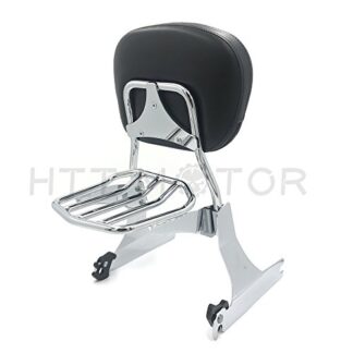 XHT(BC)- Motorcycle Detachable Sissy Bar Passenger Backrest Chrome For Harley Dyna 06-UP