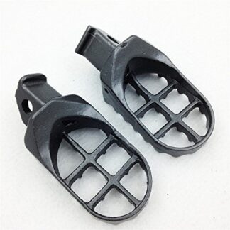XHT(BC)- Motorcycle Gunmetal Black Motocross MX Steel Foot Pegs For Suzuki RM RM85 RM85L DR-Z125L DR-Z125