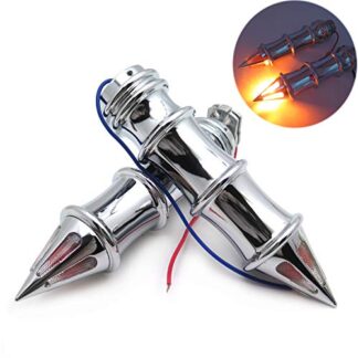 XHT(BC)- Motorcycle Handlebar Grips 7/8" Turn Signals fit for Suzuki Kawasaki Yamaha chromed