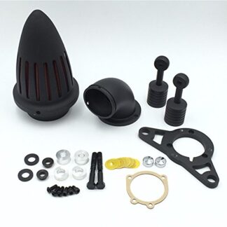XHT(BC)- Motorcycle Matte Black Bullet Air Cleaner Filter For Harley Softail Fat Boy Dyna Street Bob Wide Glide