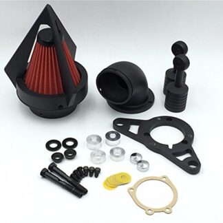 XHT(BC)- Motorcycle Matte Black Triangle Air Cleaner Filter For Harley Softail Fat Boy Dyna Street Bob Wide Glide