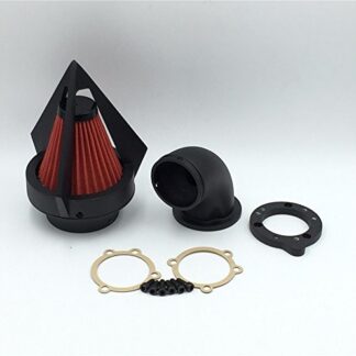XHT(BC)- Motorcycle Matte Black Triangle Spike Air Cleaner Filter Kits For Harley S&S Custom Cv Evo Xl Sportster