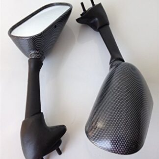 XHT(BC)- Motorcycle OEM Aftermarket Carbon Fiber Side Mirrors Fit 2000-2006 Yamaha YZF-R1/2000-2001 Yamaha FZS600 Fazer/2001-2003 Yamaha R1/2001-2002 Yamaha R6 / YZF-R6