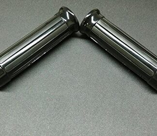 XHT(BC)- Motorcycle Skull style Hand Grips 1" Handlebar fit for Harley XL 883 Hugger Sportster Cruiser Black