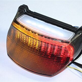 XHT(BC)- Motorcycle Smoke Led Tail Light Brake Light with Integrated Turn Signals Indicators For Kawasaki Ninja 1996-2003 ZX-7R / ZX750 / ZX-7RR - 1995-1997 GPZ 1100 / ZX1100