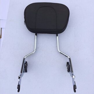 XHT(BC)- Motorcycle Unadjustable Chrome Backrest Sissy Bar with pad For ALL YEAR Harley Davidson Touring FLHR- Road King FLHX- Street Glide (NEED DOCKING FOR INSTALL SOLD SEPARATELY)