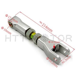 XHT(BC)-NEW Chrome ATV Adjustable Lowering Kit Rear 1.5" to 4.5" Lower for 400EX