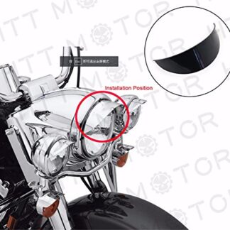 XHT(BC)-NEW HARLEY BLAKC 7" HEADLIGHT VISOR HEAVY DUTY THICK For Harley XL XLH FXR FX