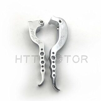 XHT(BC)- New Chrome Billet Brake Clutch Lever For Kawasaki Zx 10R Zx10R Zx-10R 2006 2007