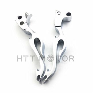 XHT(BC)- New Chrome Brake Clutch Flame Lever For Harley Fxstc Softail Custom Fxstb Night