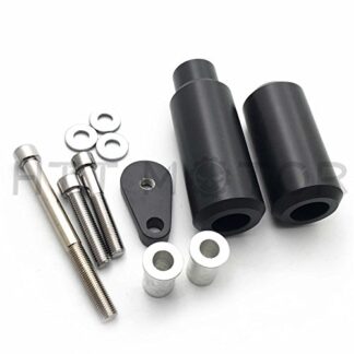 XHT(BC)- No Cut Frame Slider Crash Protector For 2005 2006 Kawasaki Zx-6R Zx-6Rr 636 Blk