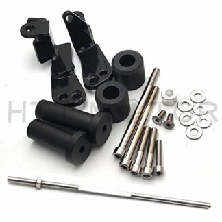 XHT(BC)- No Cut Frame Slider Protector For 1999-2007 Suzuki Hayabusa Gsx1300R Gsx-R Black