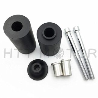 XHT(BC)- No Cut Frame Slider Protector For 2003 2004 Kawasaki Zx6R Zx-6R Zx6Rr Black