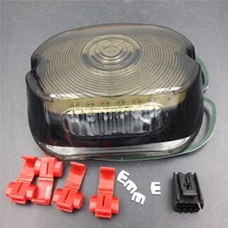 XHT(BC)- Red Tail Light Harley Softail Sportster Road King Dyna Electra Glide Fat Boy Sm