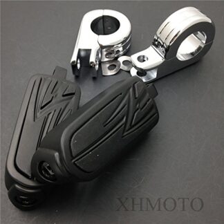 XHT(BC)- Rider 1 1/2" Flame Foot Pegs P Clamps For YAMAHA Roadstar xv1700 KAWASAKI VULCAN