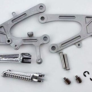 XHT(BC)- Silver Front Rider Foot Pegs Bracket Fit For Yamaha Yzf R1 Yzf-R1 2004 2005 2006