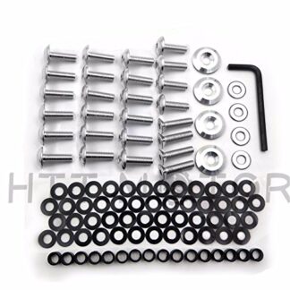 XHT(BC)- Silver Motorcycle Normal Fairing Bolts Kit For 1998 1999 Yamaha Yzfr1 Yzf-R1 R1