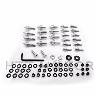 XHT(BC)- Silver Motorcycle Spike Fairing Bolts For 2003 2004 Suzuki Gsxr1000 Gsx-R 1000