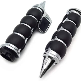 XHT(BC)-Spike 7/8" 22mm Handlebar Grips w/Contoured Throttle Boss For Universal Motorcycle