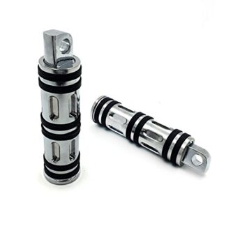 XHT(BC)- Style 099- Motorcycle Chrome Front & Rear Footpeg Foot Pegs Footrest For 1984-2017 All Harley-Davidson (V-Road Muscle/ Iron883/ Forty-Eight)