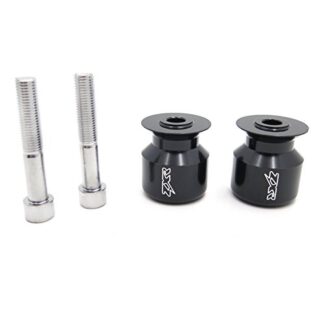 XHT(BC)- Swingarm Spools 10mm For Kawasaki Ninja 250 Zzr600 650R Z1000 Zrx1200 Zx12R Black