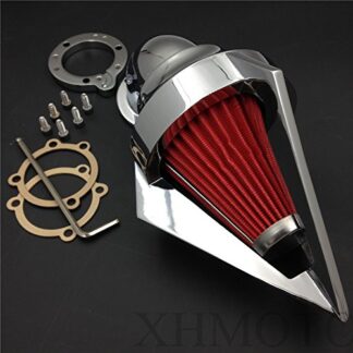 XHT(BC)- Triangle Spike Air Cleaner Filter Kits For Harley S&S Custom Cv Evo Xl Sportster Chrome