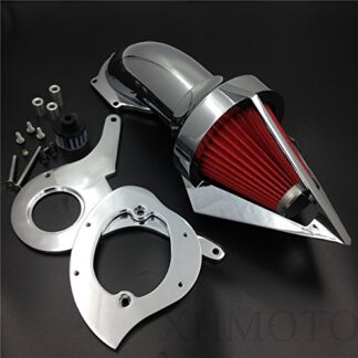 XHT(BC)- Triangle Spike Air Cleaner Kits Filter For Aero 750 Vt750 Intake 1986-2012 Chrome