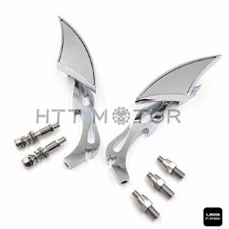 XHT(BC)- Universal 10mm 8mm CNC Blade Motorcycle Cruiser Chopper Custom Mirror For Harley