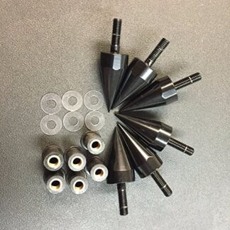 XHT(BC)- Universal Black Motorcycle Spike Bolts With Mounting Parts For Windscreen Fairings License Plate