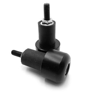XHT(BC)- Universal Black Pair 22mm 7/8" Motorcycle Anti Vibration Handle Bar End Plug Compatible with Yamaha [P/N: MT325-021]