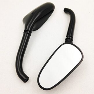 XHT(BC)- Universal Custom Small Motorcycle Golf Club Mirrors Fit For Harley Yamaha Black