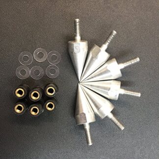 XHT(BC)- Universal Silver Motorcycle Spike Bolts With Mounting Parts for Windscreen Fairings License Plate