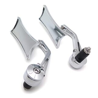 XHT(BC)- Universal fit for/Suzuki/Kawasaki/Yamaha/Harley for any 7/8" or 1" diameter handle about any motorcycle electric car chrome mirrors