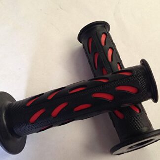 XHT(BC)- WATERCRAFTS Bean Style Engraved Gel Grips RED ATV QUAD YAMAHA KAWASAKI POLARIS SEADOO WATERCRAFT BOMBARDIER JET SKI ATV FOREMAN RECON RINCON Brute Force Prairie GRIZZLY KODIAK(7/8" BOTH SIDE)