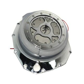 XHT(BC)-White LED See Through Engine Clutch Cover For 1999-2020 Suzuki GSX 1300R Hayabusa and 2008-2009 Suzuki B-King
