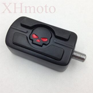 XHT(BC)-Willie G.Skull Shifter Peg For Harley Wide Glide FXWG XLH Sportster XR 1000 BLACK