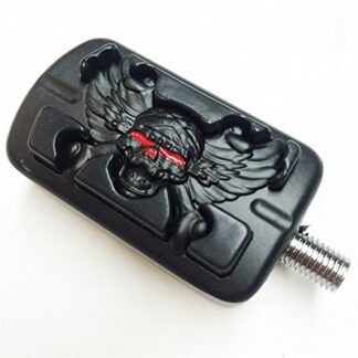 XHT(BC)- Wing Skull Zombie Shape FOOT PEG PEDAL FOR HARLEY DAVIDSON DYNA V-ROD CVO SOFTAIL 1987-2014