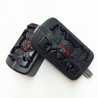 XHT(BC)- Wing Skull Zombie Shape Willie G.Skull Shifter Peg For Harley Electra Wide Super Low Glide Softail XLX Black