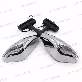 XHT(BC)- Yellow Led Lights Mirror For Suzuki Gsxr 600 750 1000 Hayabusa Sv650S Tl1000R Cd