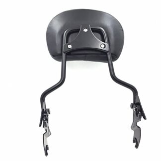 XHT(BC)- adjustable Black Backrest Sissy Bar with pad For ALL YEAR Harley Davidson Touring FLHR- Road King FLHX- Street Glide