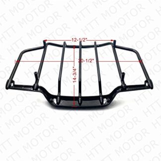 XKH- Gloss Black Tour Pak Pack Luggage Rack Compatible with Touring 1993-2013 [B01N64306N]