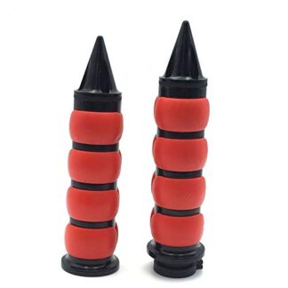 XKH Group Motorcycle Black Red 1" 25mm Handlebar Grips Fit For Harley V-Rod Night Street V Rod Kawasaki Nomad 1500 Fi Suzuki Volusia 800 Yamaha V Star 650