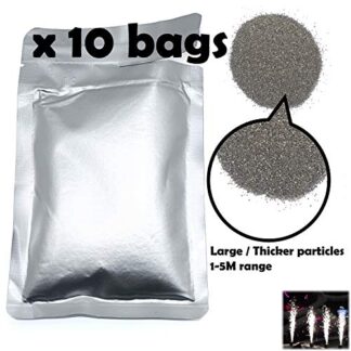 XKMT- 1-5M Special Effect Large Coarse Particles Ti Powder 200g For Cold Spark Firework Machine Special Effect Wedding Ceremony Party Outdoor [P/N: ET-TOOL012-OUT X10-BK]